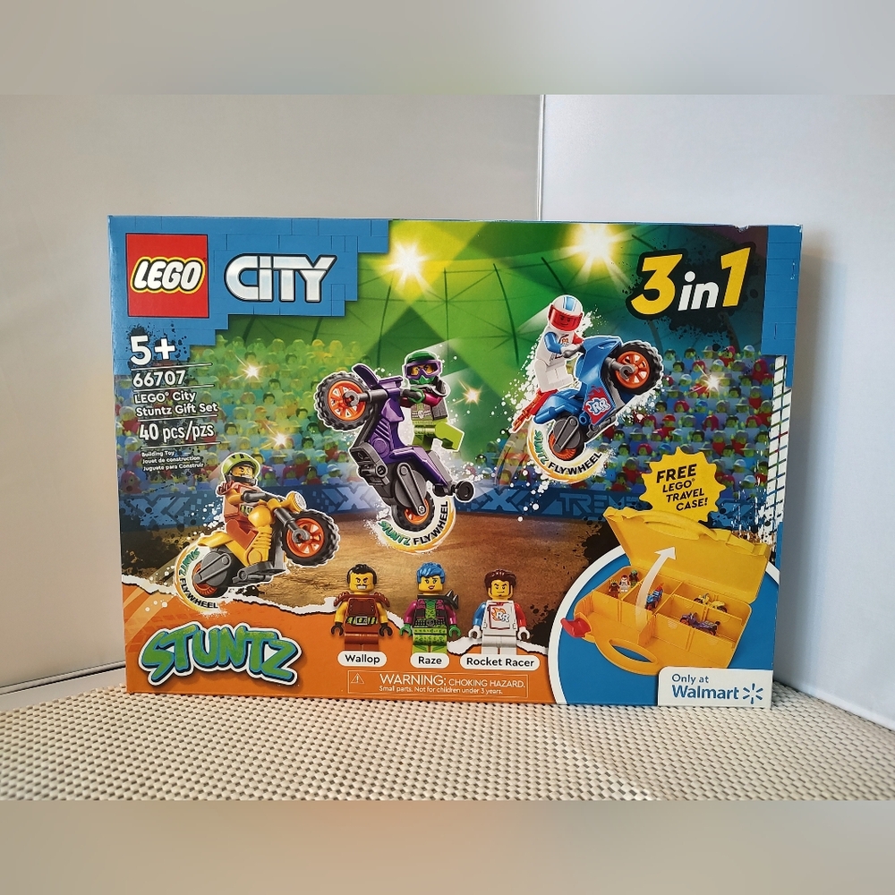 Lego City 3in1 with Case 66707 Stuntz Gift Set NWT Building Toy Set